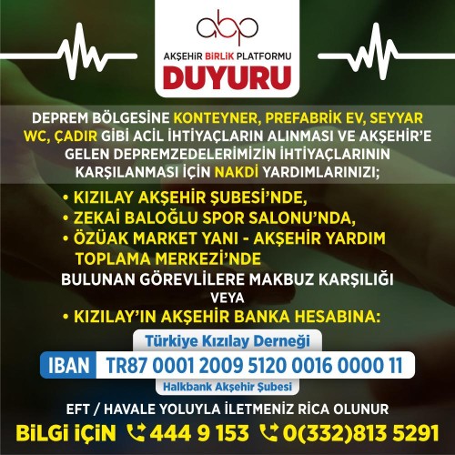 deprem yardimi